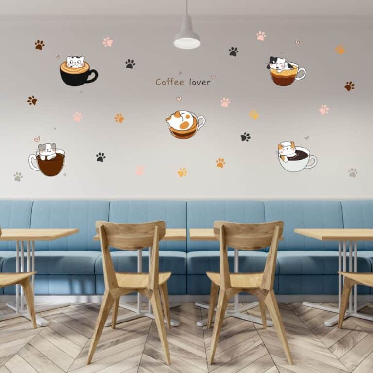 KIT ADESIVOS CAFÉ GATINHOS - Vinil Decor Goiânia (62) 98574-6840