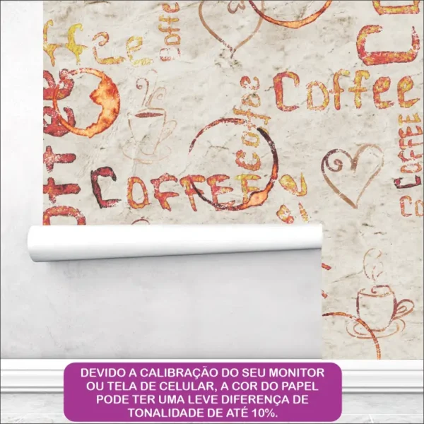 PAPEL DE PAREDE CAFÉ VINTAGE - Imagem 4